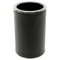 Round Toothbrush Holder Made From Faux Leather in Wenge Finish